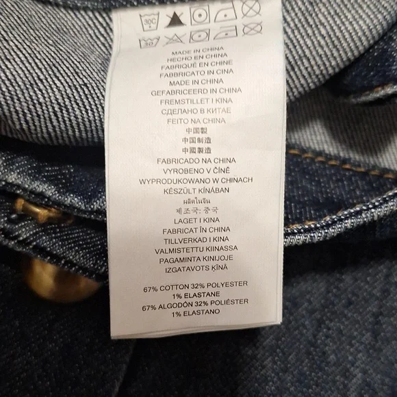 Michael Kors denim button-up mini skirt - 12 - dark blue - Picture 5 of 7